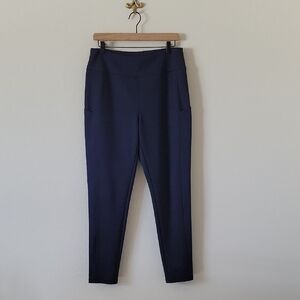 T by Talbots Navy Herringbone Leggings Size Large